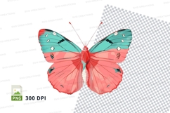 Colorful butterfly clipart png Product Image 1