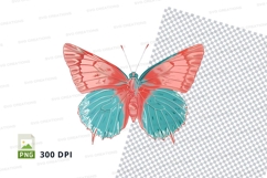 Colorful butterfly clipart png Product Image 1