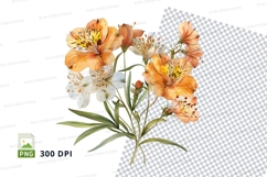 Beautiful bouquet of orange and white lilies Product Image 1