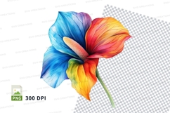 Rainbow hibiscus flower Product Image 1