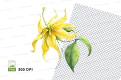 Yellow flower clipart png Product Image 1
