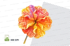 Colorful paper flower clipart png Product Image 1