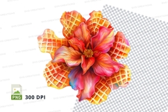 Vibrant hibiscus flower clipart png Product Image 1