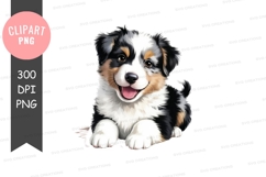 Happy puppy clipart png Product Image 1