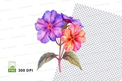 Colorful flowers clipart png Product Image 1