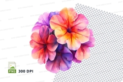 Vibrant flower bouquet clipart png Product Image 1