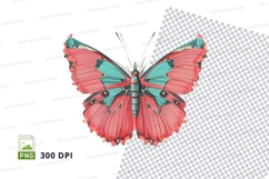 Colorful butterfly clipart png Product Image 1