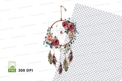 Floral dreamcatcher clipart png Product Image 1