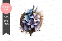 Elegant bouquet of lilies png Product Image 1