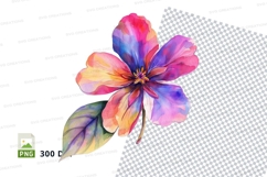 Colorful flower clipart png Product Image 1