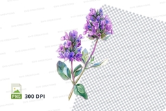Purple flowers clipart png Product Image 1