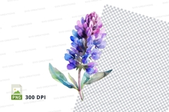 Watercolor flower clipart png Product Image 1