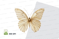 Golden butterfly clipart png Product Image 1