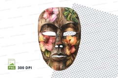 Floral mask clipart png Product Image 1