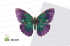 Stained glass butterfly clipart png Product Image 1
