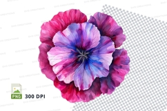 Vibrant flower clipart png Product Image 1