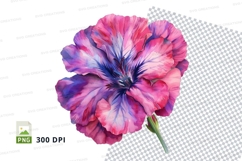 Vibrant pink and purple flower clipart png Product Image 1