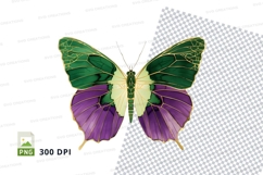 Colorful butterfly clipart png Product Image 1