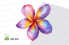 Colorful iris flower clipart png Product Image 1