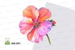 Vibrant flower clipart png Product Image 1