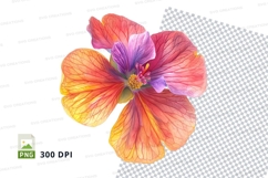 Vibrant flower clipart png Product Image 1