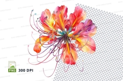 Vibrant flower clipart png Product Image 1