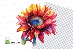 Vibrant sunflower clipart png Product Image 1