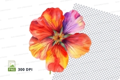 Colorful flower clipart png Product Image 1