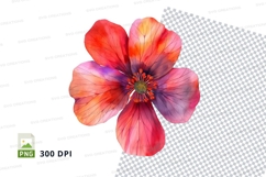 Colorful flower clipart png Product Image 1