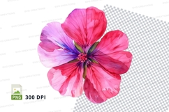 Vibrant pink flower clipart png Product Image 1