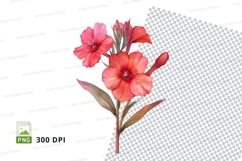 Vibrant pink flowers clipart png Product Image 1