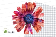 Brightly colored flower clipart png Product Image 1