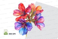 Vibrant flower bouquet clipart png Product Image 1