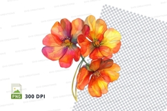 Vibrant flower bouquet clipart png Product Image 1
