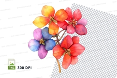 Colorful flowers clipart png Product Image 2