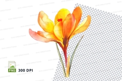 Bright yellow flower clipart png Product Image 1