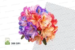 Vibrant flower bouquet clipart png Product Image 1