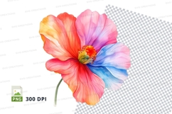 Colorful flower clipart png Product Image 1