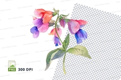Colorful flower clipart png Product Image 1