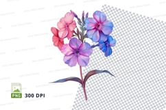 Colorful flowers clipart png Product Image 1