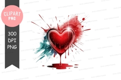 Bleeding heart clipart png Product Image 1