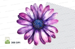 Purple daisy flower clipart png Product Image 1