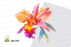 Vibrant flower clipart png Product Image 1