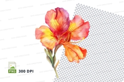 Vibrant flower clipart png Product Image 1