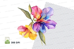 Colorful flowers clipart png Product Image 1