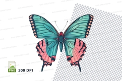 Colorful butterfly clipart png Product Image 1