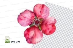 Pink flower clipart png Product Image 1