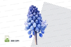 Blue flower clipart png Product Image 1
