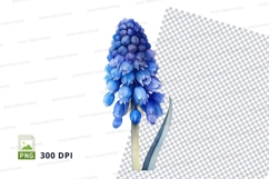 Blue flower clipart png Product Image 1