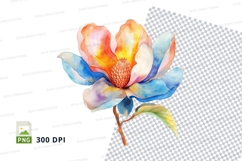 Colorful flower clipart png Product Image 1